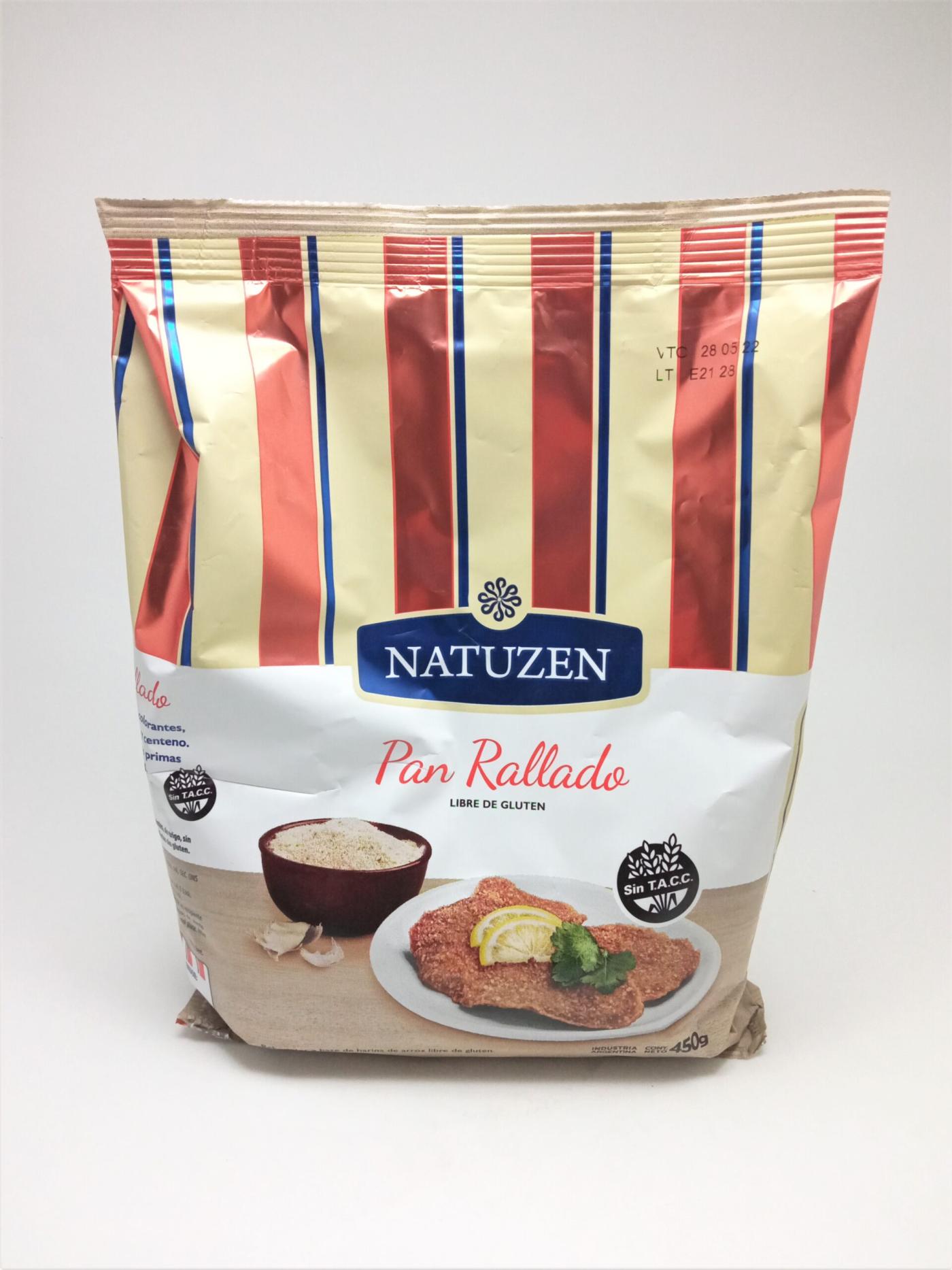 PAN RALLADO DE ARROZ NATUZEN 450 GR