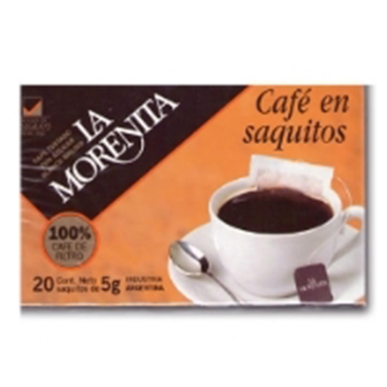 CAFE MORENITA 20 SAQUITOS 5 GR