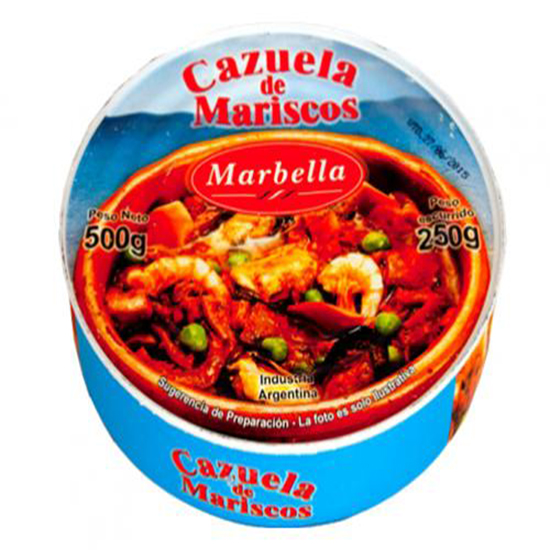 CAZUELA MARISCOS MARBELLA 500 GR