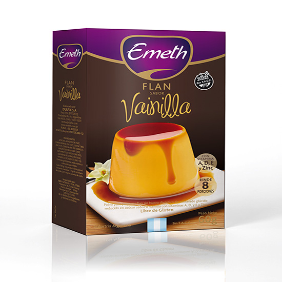 FLAN VAINILLA EMETH 8 PORCIONE