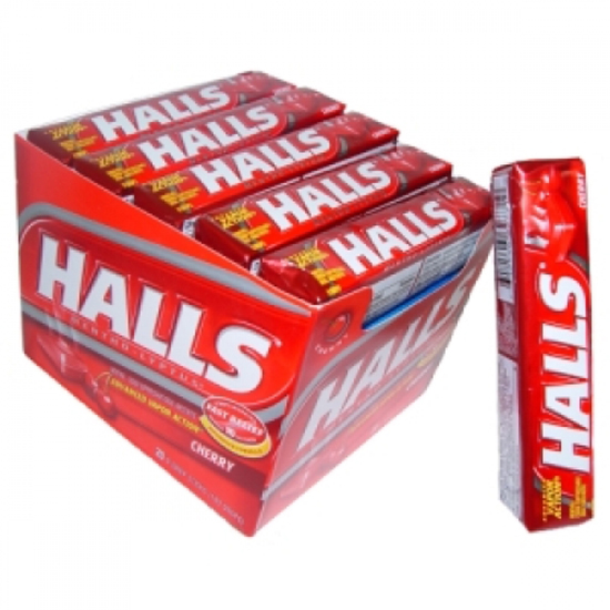 HALLS CHERRY LYPTUS X12