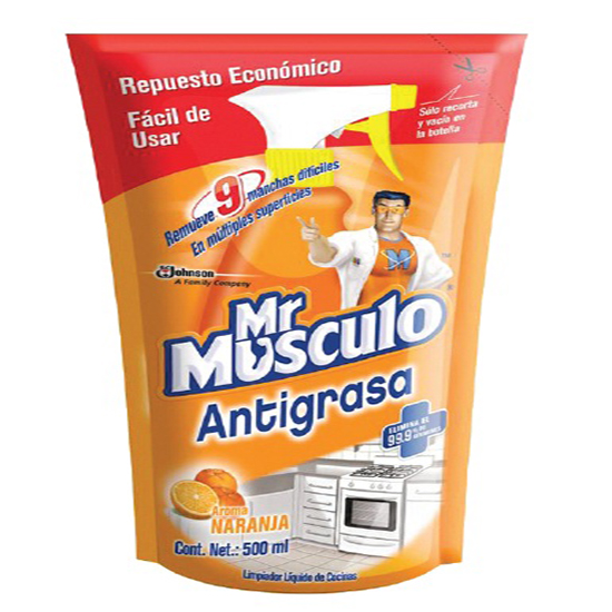 MR MUS ANTI GRASA doy pack 450 cc