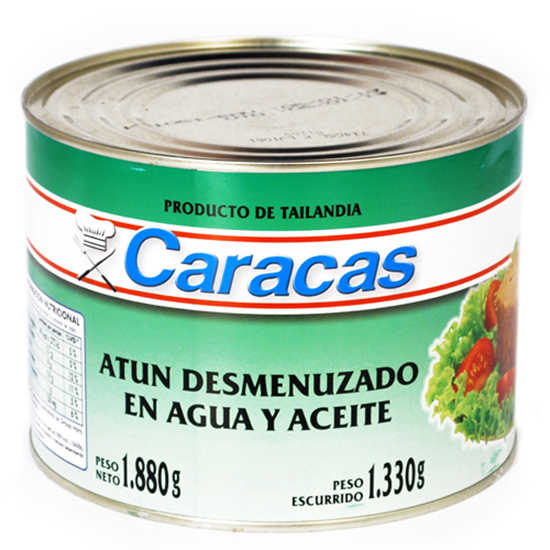 ATUN TROZO ACEITA CARACAS 1800 GR